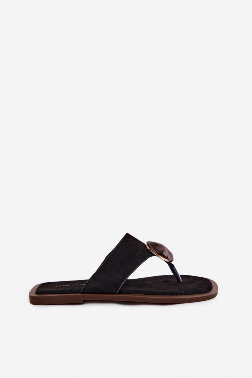 zempapēžu Čības modernas iešļūcenes Sieviešu ar ornamentiem Eko zamšādaoIne melnas krāsas Selvessa