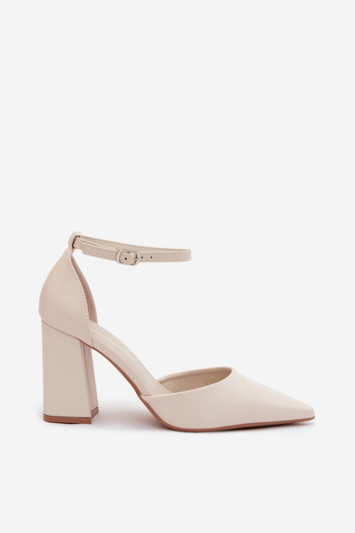 Kurpes ar papēdiImitacji Skóry Ziloņkaula krāsas Selvra