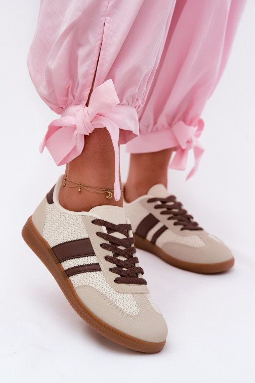 Sneakers modeļa apavi Sieviešu Ar bizi brūnas krāsas Selvelin