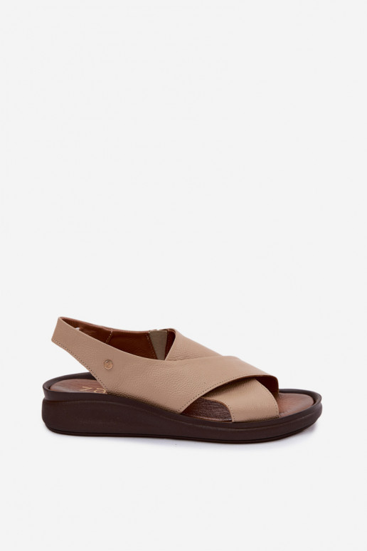 Zazoo 40392 sieviešu sandales kapučīno krāsā