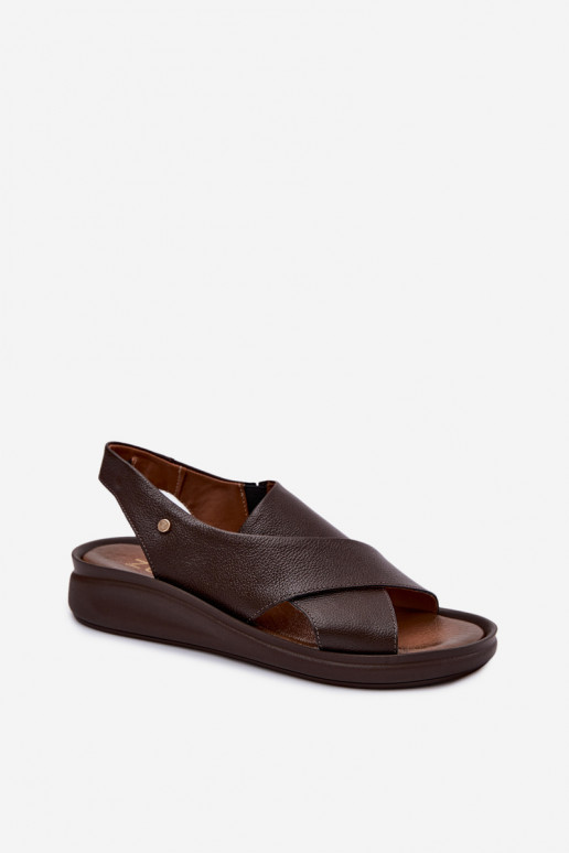 Zazoo 40392 sieviešu sandales šokolādes krāsā