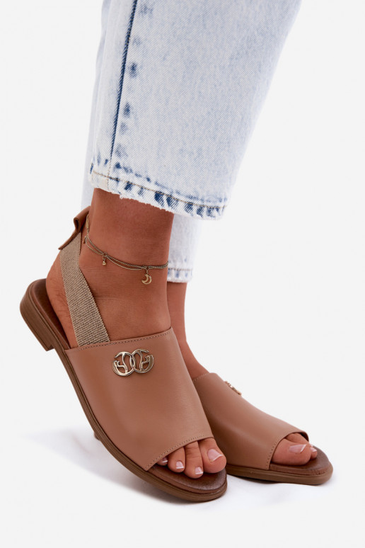 Sieviešu basenes Ze Zelta krāsasm Detalem Zazoo 40473 brūnas krāsas