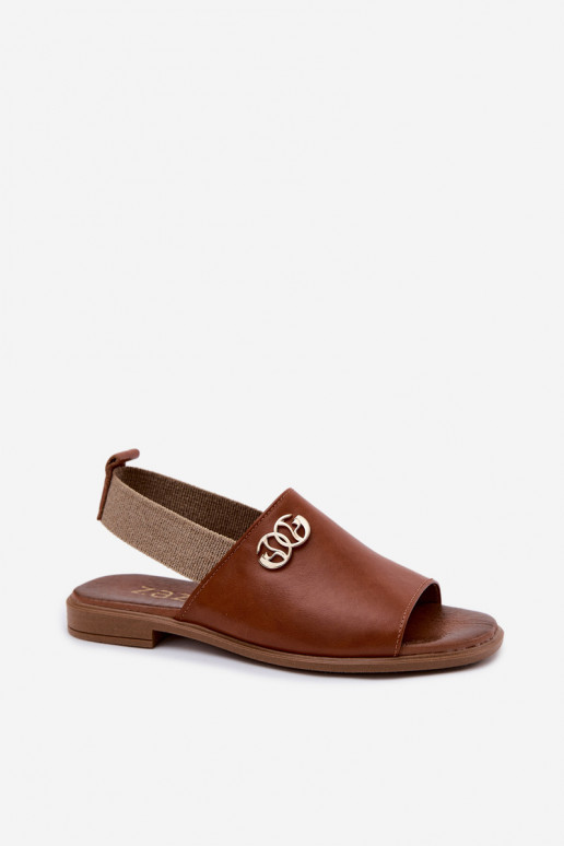 Sieviešu basenes Ze Zelta krāsasm Detalem Zazoo 40473 brūnas krāsas