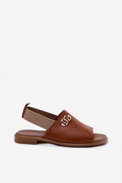 Sieviešu basenes Ze Zelta krāsasm Detalem Zazoo 40473 brūnas krāsas