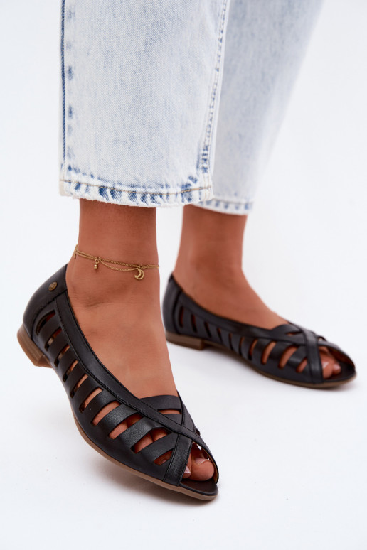 Āda Ažūra balerīnas Tā irciejka P7540-01 melnas krāsas