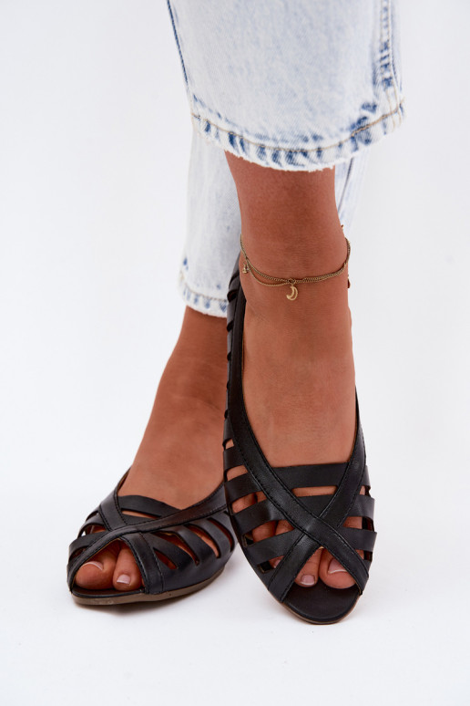 Āda Ažūra balerīnas Tā irciejka P7540-01 melnas krāsas