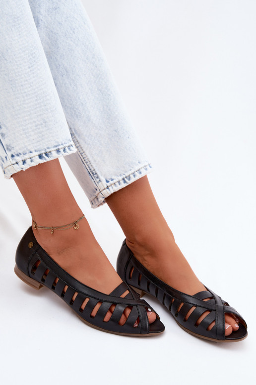 Āda Ažūra balerīnas Tā irciejka P7540-01 melnas krāsas