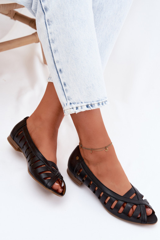 Āda Ažūra balerīnas Tā irciejka P7540-01 melnas krāsas