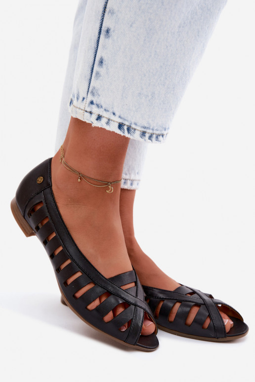 Āda Ažūra balerīnas Tā irciejka P7540-01 melnas krāsas