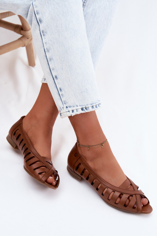 Āda Ažūra balerīnas Tā irciejka P7540-29 brūnas krāsas