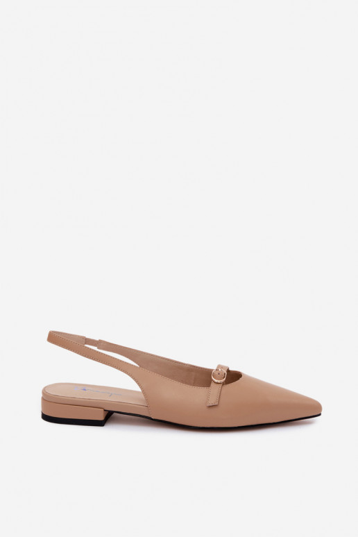 Sieviešu basenes ar platiem papēžiem Tā irciejka K7449-04 smilšu krāsas