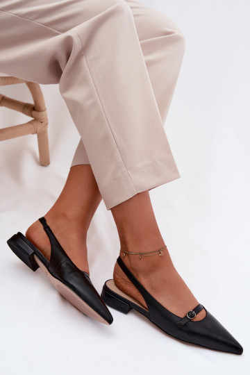 Sieviešu basenes ar platiem papēžiem Tā irciejka K7449-01 melnas krāsas