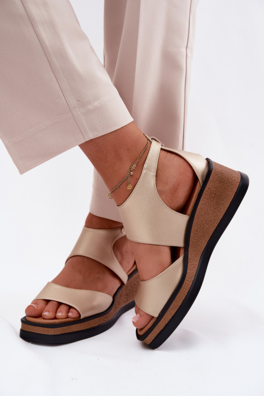 Āda ar platformus basenes Tā irciejka K7471-26 Zelta krāsas