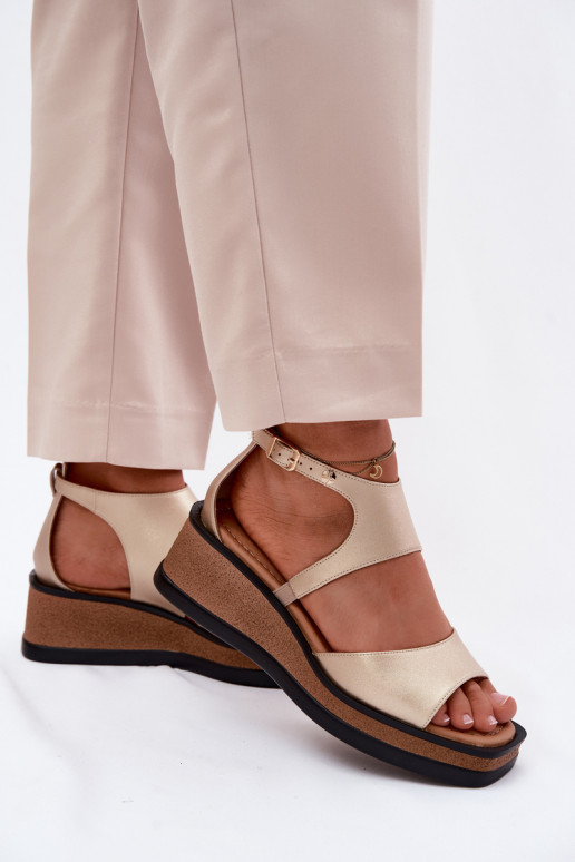 Āda ar platformus basenes Tā irciejka K7471-26 Zelta krāsas