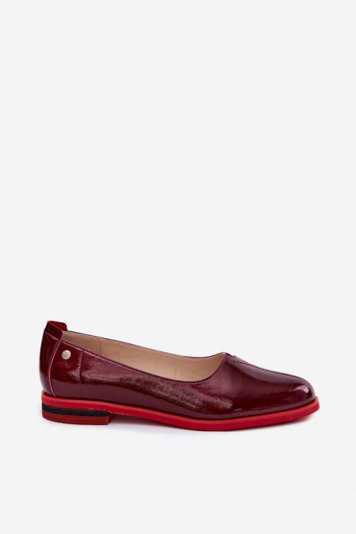 Lakuotas balerīnas Tai turiciejka K7463-23 bordo