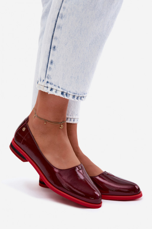 Lakuotas balerīnas Tai turiciejka K7463-23 bordo