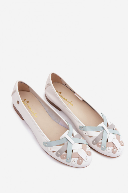 Balerīnas Tā irciejka P7542-11 baltas krāsas