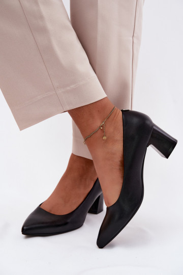 Kurpes ar papēdi Sergio Leone PB413 melnas krāsas