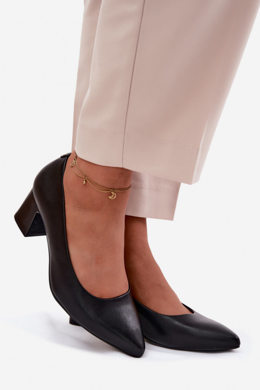 Kurpes ar papēdi Sergio Leone PB413 melnas krāsas