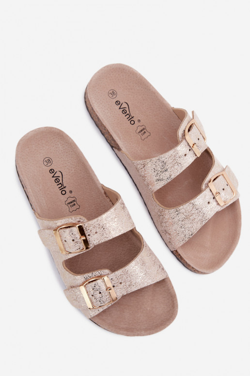 sieviešu čības ar sprādzēm Zelta krāsas Dobby