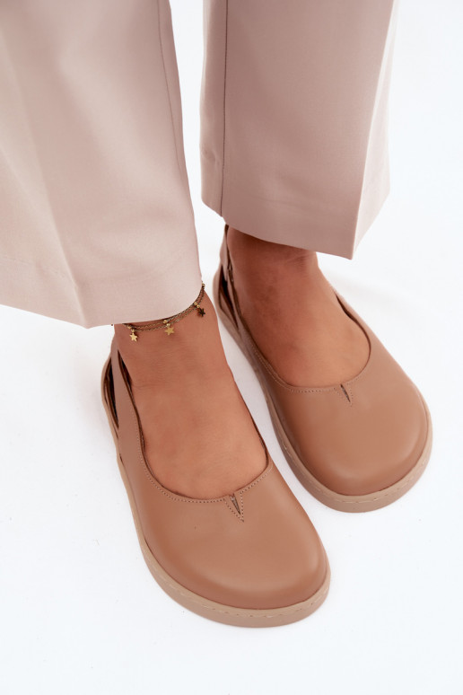 Barefoot ballerīnas Zazoo 10217 kapučīna krāsā