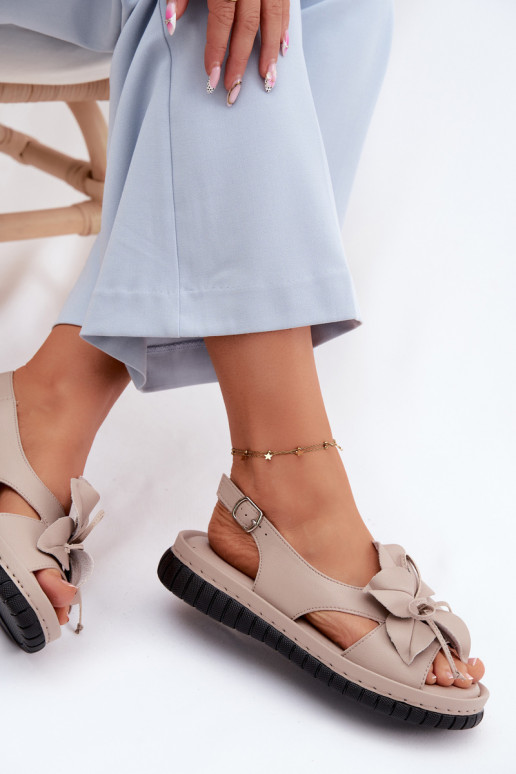 Sieviešu basenes Sieviešu Ar greznu ar puķītēmem Vinceza 66917 smilšu krāsas