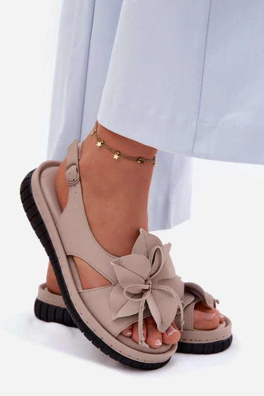 Sieviešu basenes Sieviešu Ar greznu ar puķītēmem Vinceza 66917 smilšu krāsas