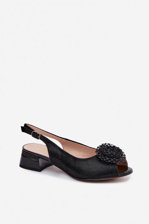 Sieviešu basenes Sieviešu Klockā ar ornamentiem D&A CR61-3030 melnas krāsas