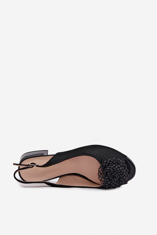 Sieviešu basenes Sieviešu Klockā ar ornamentiem D&A CR61-3030 melnas krāsas