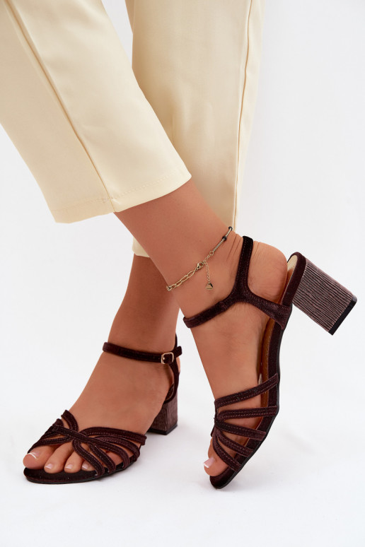 Aksamitne Sieviešu basenes D&A SR61-0102 CzekoladoIne