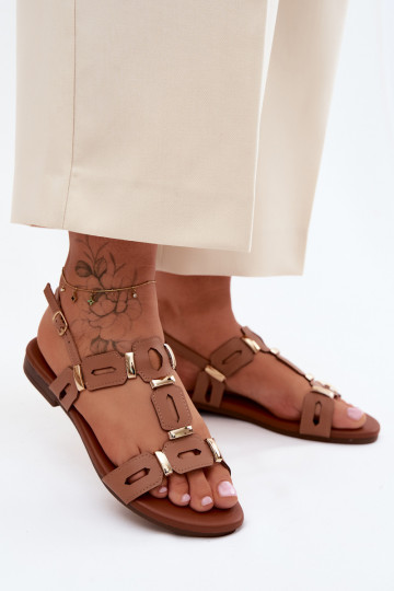 līdzenas zoles basenes S.Barski PL61-0903 brūnas krāsas 2