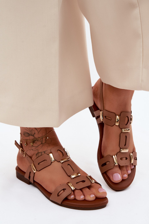 līdzenas zoles basenes S.Barski PL61-0903 brūnas krāsas