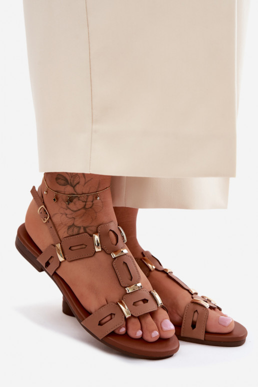 līdzenas zoles basenes S.Barski PL61-0903 brūnas krāsas