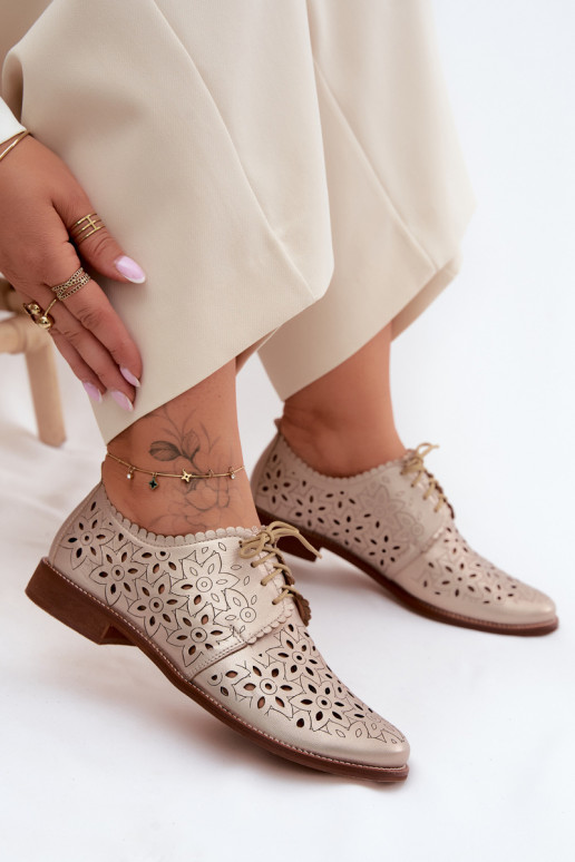 Āda apavi Sieviešu Ažūrs ar platiem papēžiem Zazoo 4156 Zelta krāsas