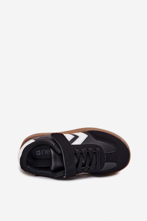 Sneakers modeļa apavi Bērnu apavi melnas krāsas Meressa