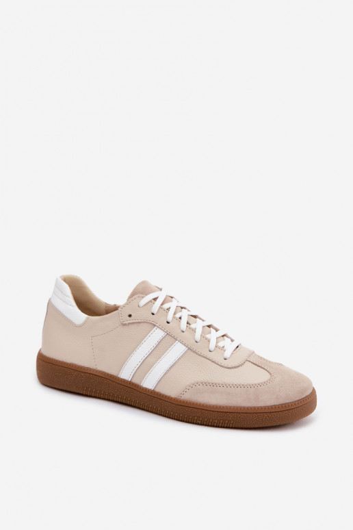 Zazoo N1068 Āda Zems Sneakers modeļa apavi Sieviešu smilšu krāsas