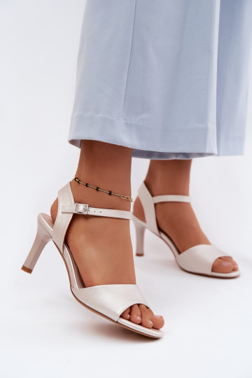 Sieviešu basenes Ieslēgts Smukłym Obcasie Sergio Leone SK347 Sudraba krāsas 2