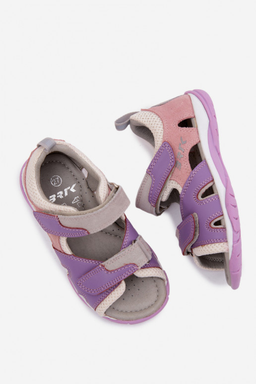 sandales bērniem Āda Bartek 84413-85 Violeta krāsa