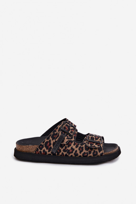 D.Franklin DFSH407011 sieviešu platformas čības ar leopardu rakstu