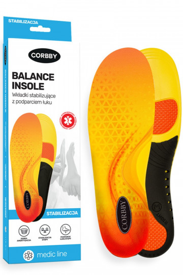 CORBBY BALANCE INSOLE stabilizējošie ieliktņi ar arku atbalstu