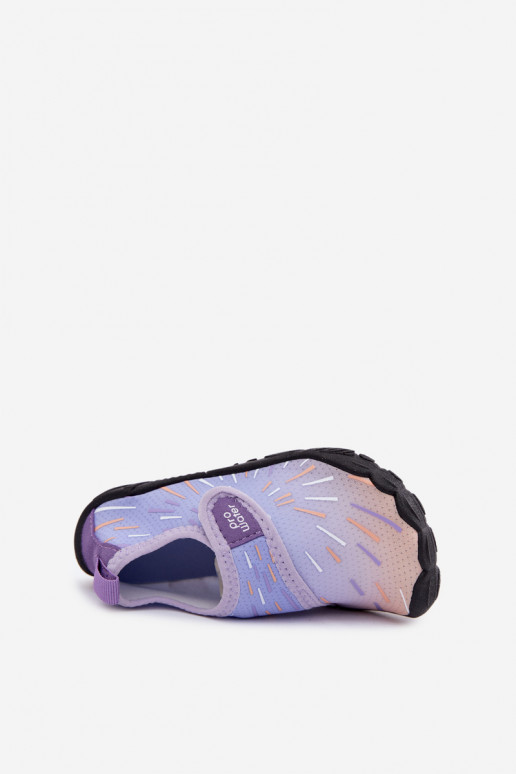 Violetas krāsas bērnu apavi ar lipīgajiem aizdariem PROINATER PRO-26-48-103K