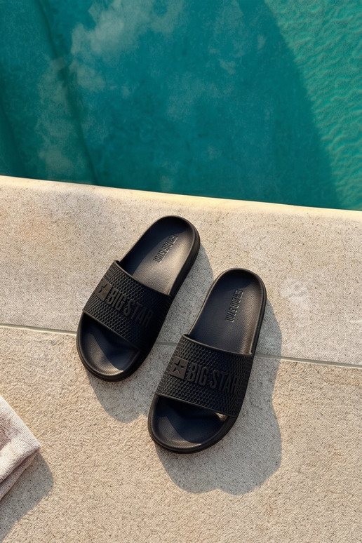vīriešu čības uz vieglas zoles Big Star SS174356 melnā krāsā