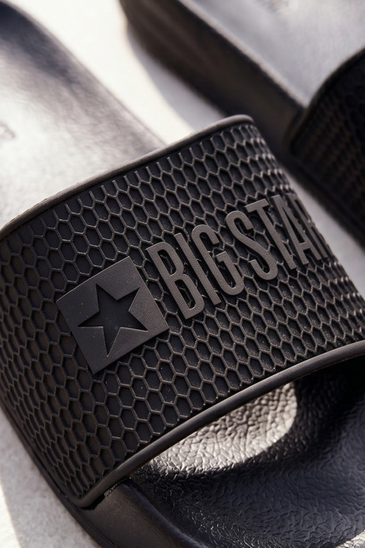 vīriešu čības uz vieglas zoles Big Star SS174356 melnā krāsā
