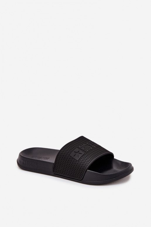 vīriešu čības uz vieglas zoles Big Star SS174356 melnā krāsā