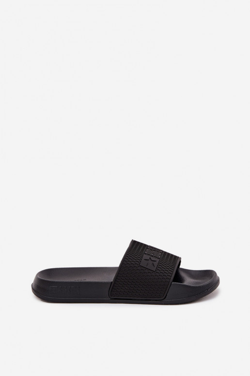 vīriešu čības uz vieglas zoles Big Star SS174356 melnā krāsā