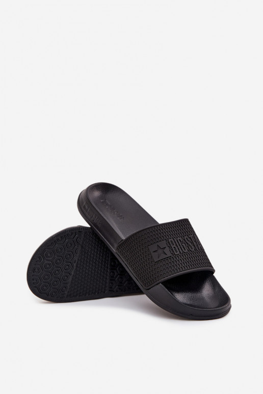 vīriešu čības uz vieglas zoles Big Star SS174356 melnā krāsā