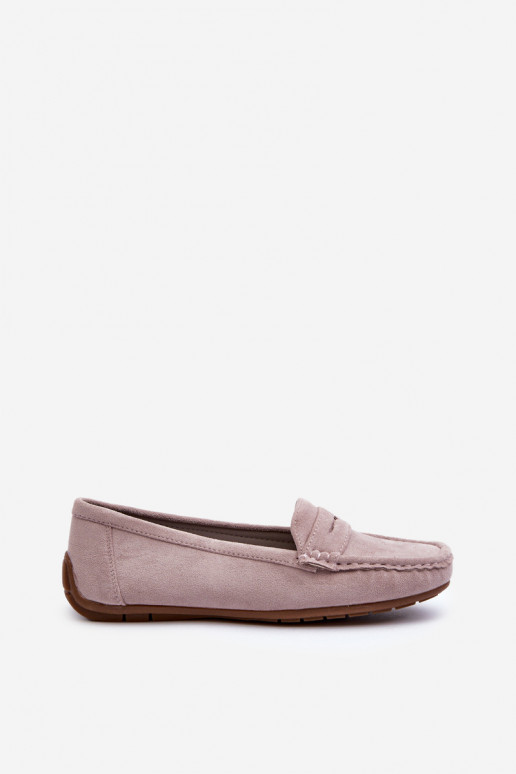 Elegantiķi violeti zamša mokasīni Lenvie