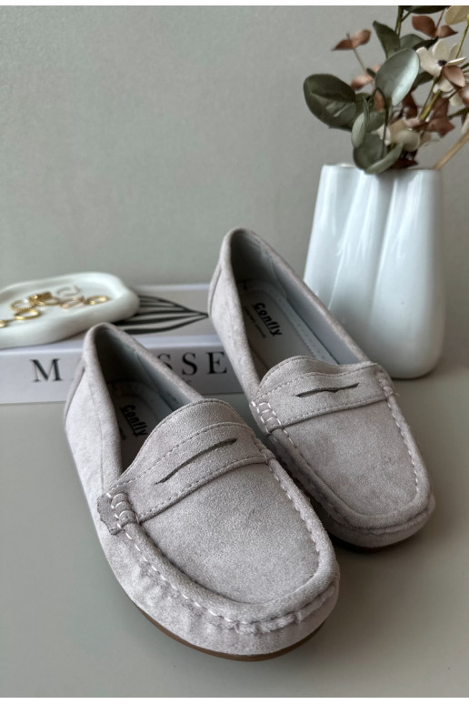 Elegantiķi violeti zamša mokasīni Lenvie