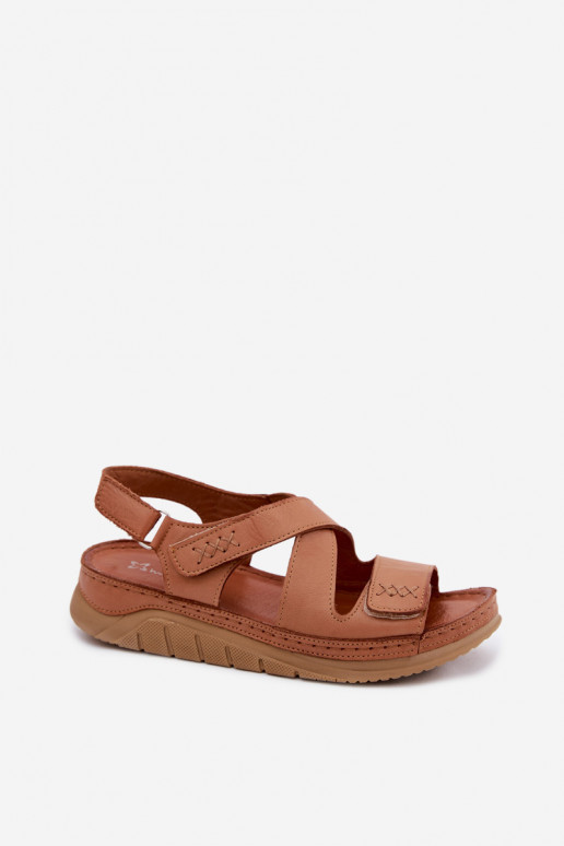 Brūnas platformas sandales Tai turiciejka L4496-29