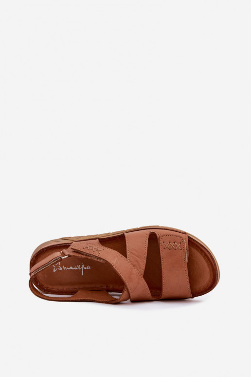 Brūnas platformas sandales Tai turiciejka L4496-29